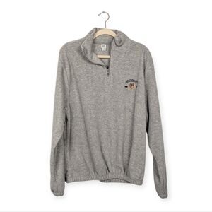 BDG Urban Outfitters Gray Fleece Quarter Zip Pullover Sweatshirt Size S
